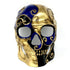 blue skull devil masquerade mask for halloween