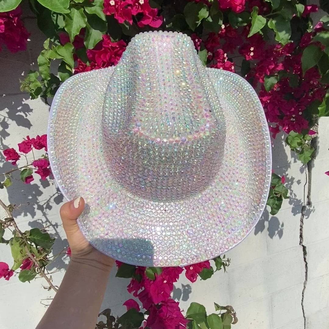 Fully Rhinestone Cowboy Hat, Diamond Bling Cowgirl Hat