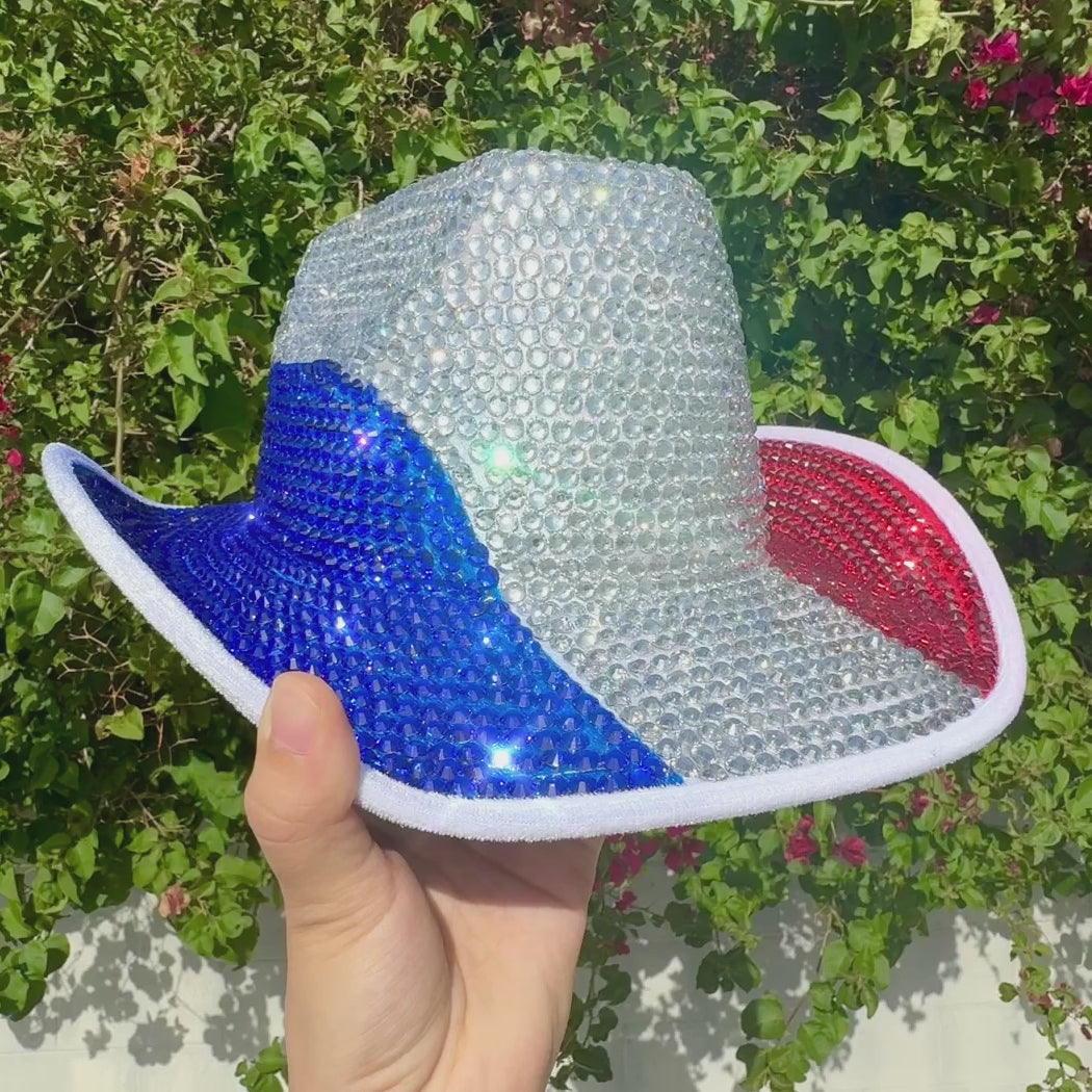 Fully Rhinestone Cowboy Hat, Diamond Bling Cowgirl Hat