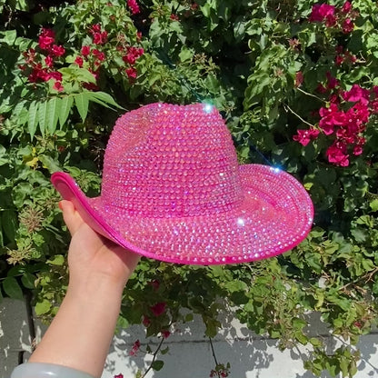 Fully Rhinestone Cowboy Hat, Diamond Bling Cowgirl Hat