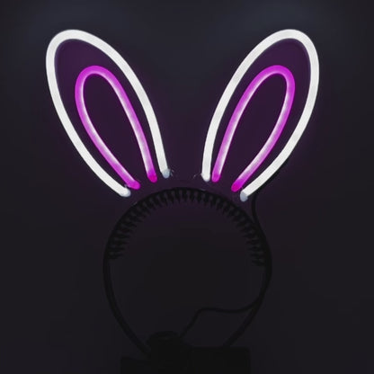 LED Light Up Bunny Ears Headband