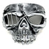 silver skull masquerade mask for halloween