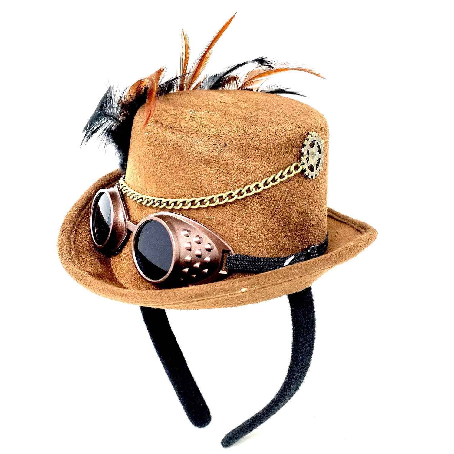 Steampunk Headband Accessories Mini Top Hat for Women Cosplay Headwear