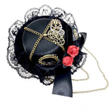 Steampunk Headband Accessories Mini Top Hat for Women Cosplay Headwear