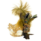 Black Feather Masquerade Mask For Women Costume Venetian mask Mardi Gras , Halloween, Christmas Wedding Party