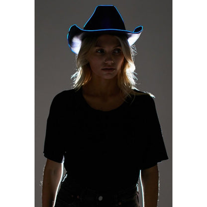 LED Light Up Hat, Adult Cowboy , Cowgirl Hat, for Halloween, Christmas, Party, EDC Cosplay costume Hats