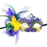 Women Feather Masquerade Mask, Bridal Mask, Mardi Gras Mask, Party Masks For Halloween & Christmas