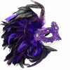 Purple Masquerade Feather Mask
