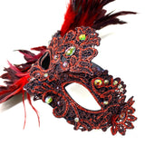 Masquerade Feather Mask Venetian Halloween Wedding Mardi Gras Costumes Party Ball Prom Masks